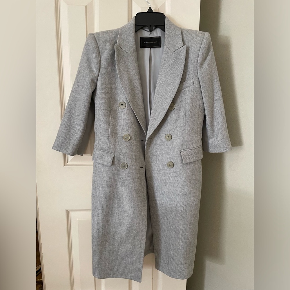 Bcbg Maxazria gray blazer jacket (trech)